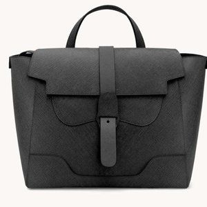 VEGAN Black Senreve Maestro convertible backpack tote bag (Large size) mint!